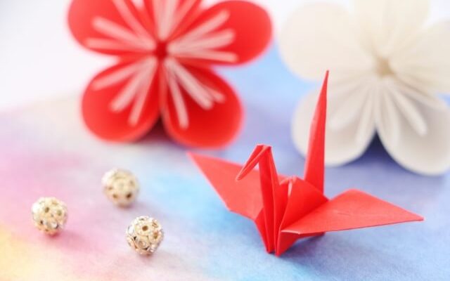 折り紙 花 くす玉